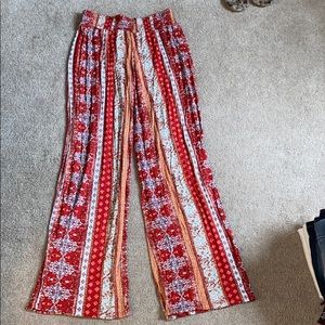 colorful flowy pants